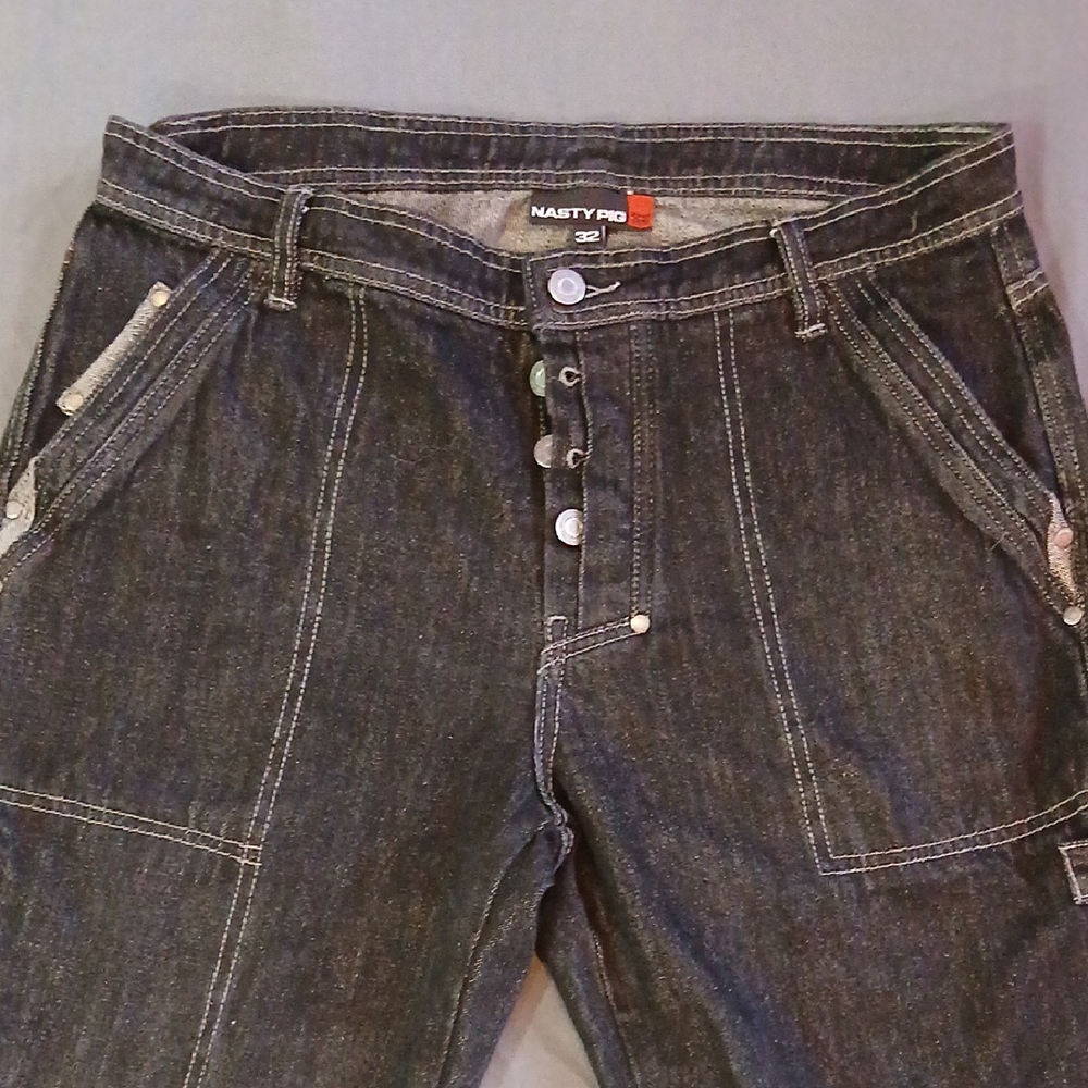 Nasty Pig Men's Dark Gray Relaxed Jeans